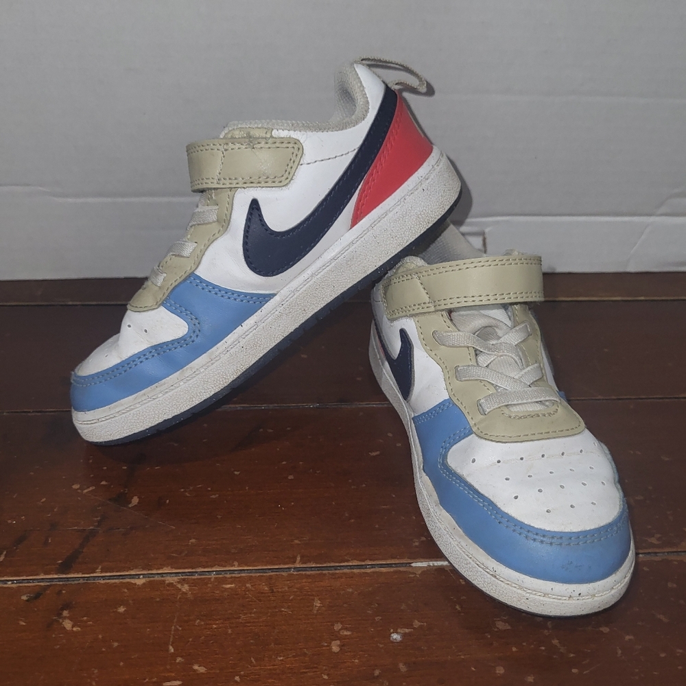 Nike Court Borough Low Recraft Adjustable Strap Casual Sneakers Toddler Size 10C